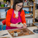 Anna-Mercedes Wear in her studio 2018